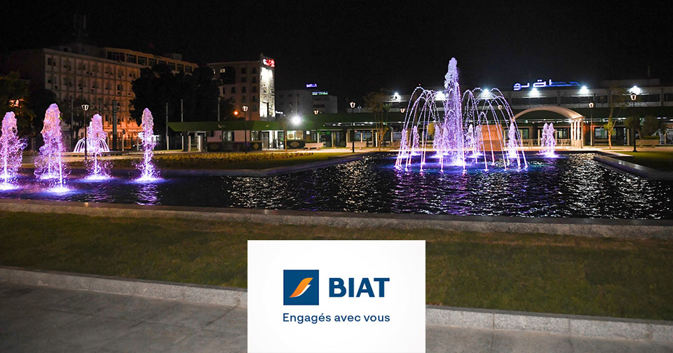 C’est la BIAT qui a financé le projet de réaménagement de la Place Barcelone. ￼