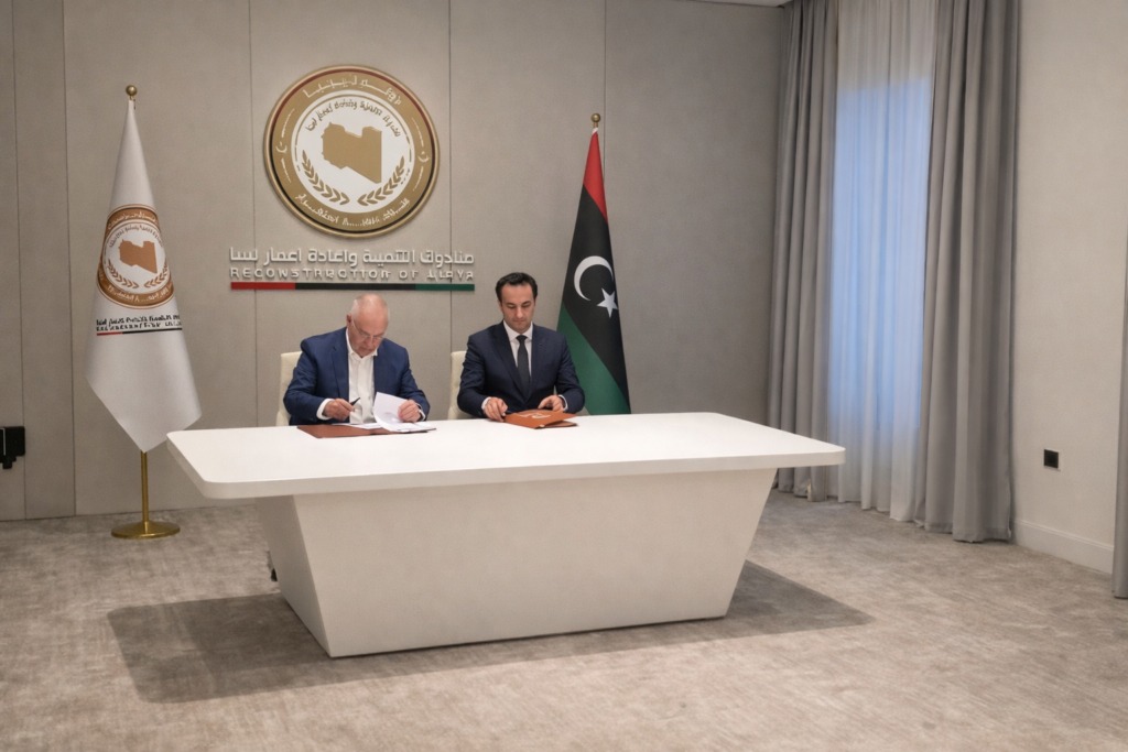 Un homme d’affaires tunisien remporte un important contrat pour la construction du siège de la Banque centrale de Libye à Benghazi, d’une valeur de 250 millions de dollars Un homme d’affaires tunisien remporte un important contrat pour la construction du siège de la Banque centrale de Libye à Benghazi, d’une valeur de 250 millions de dollars