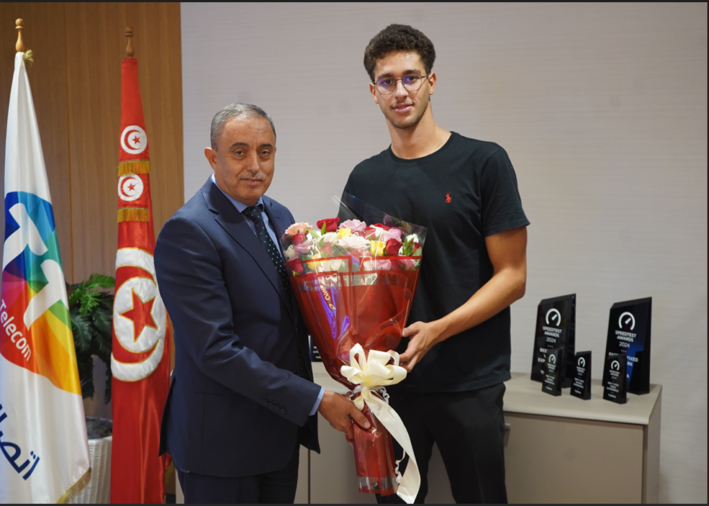 Tunisie Telecom rend hommage au champion du monde Ahmed Jaouadi￼