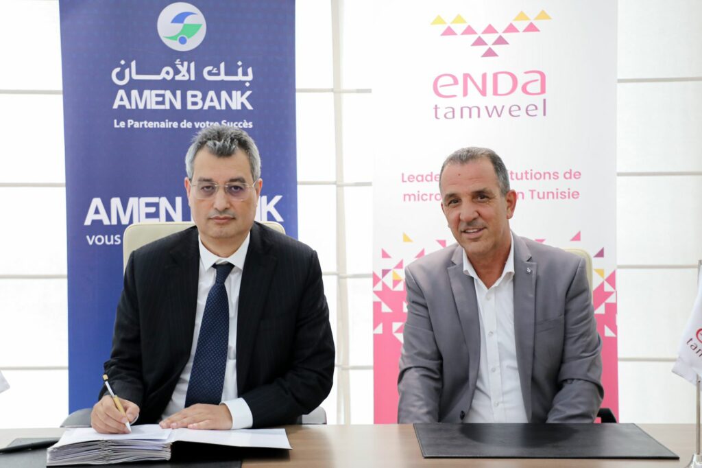 La Banque de l’AMEEN organise un financement bancaire syndiqué d’un montant de 160 millions de dinars au profit d’Enda Tamweel, dans le but de financer des projets à dimension sociale et économique.